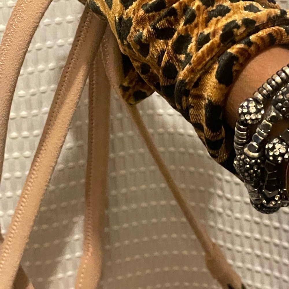 Tan suede Crossbody Bag with Tassel Accent - Picture 13 of 16